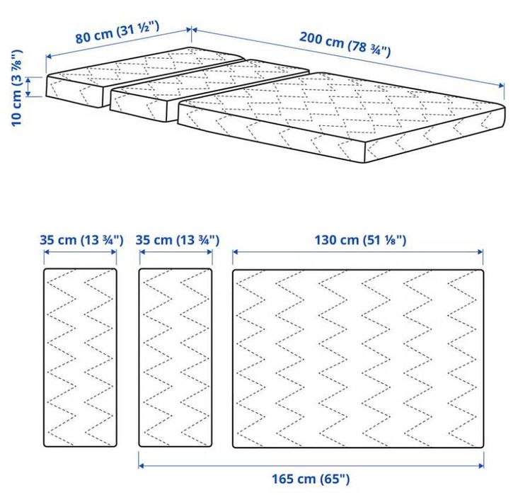 IKEA cama infantil extensível branca, 80x200cm (como nova)