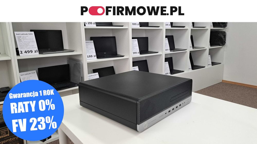 W sam raz do biura HP EliteDesk 800 G3 SFF i5 8GB 256SSD metalowa obudowa Windows 11 Gwarancja Faktura Klasa A