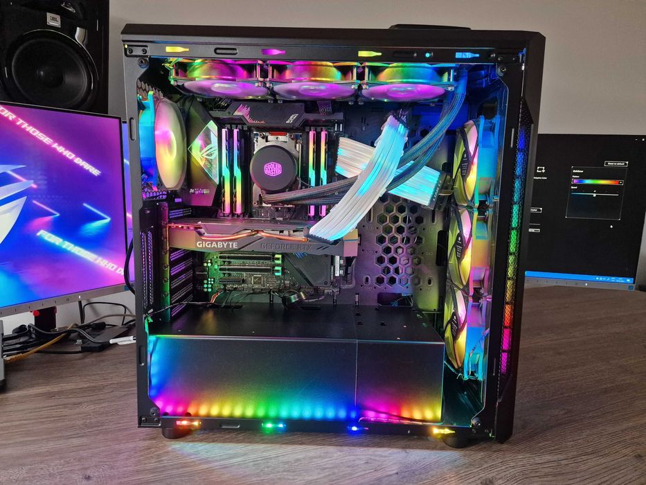 Stacja robocza / Gamingowy PC | Full RGB Build |48 wątków|32GB|2x1TB
