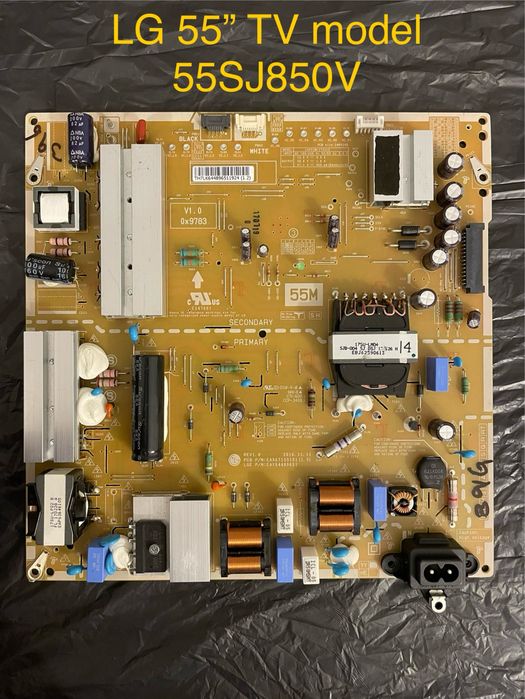 LG 55” TV modelo 55SJ850V Placa de aleimentacão