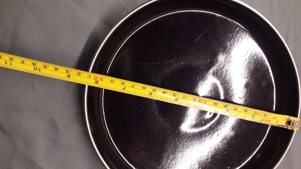 Pokrywka emaliowana 21 cm czarna