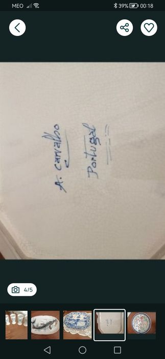 Pote e jarra em porcelana Porart+Travesas  e pratos
