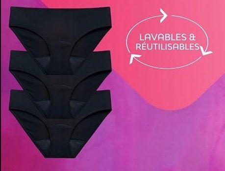 nana hipster majtki menstruacyjne czarne r. m 3 szt chłonne wielorazowe