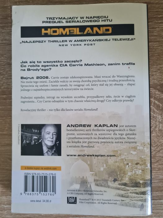 Książka Homeland Ścieżki Carrie
