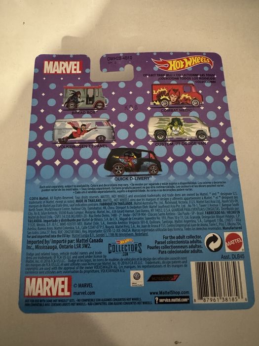 Hot Wheels VW T1 Panel da Marvel