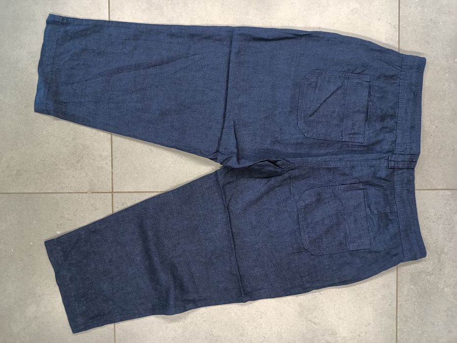 Spodnie rybaczki damskie Crop Next roz. 40 L letnie len 55% i wiskoza 45% luźne