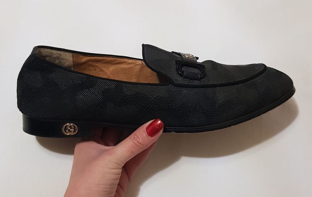 Брендовые кожаные лоферы, туфли Gucci Оригинал