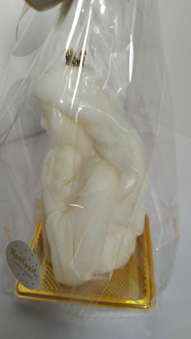 Vela Artesanal Aromática - Mãe com Bebé ao Colo.