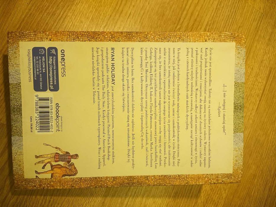 Książka "Siła samodyscypliny" Ryan Holiday