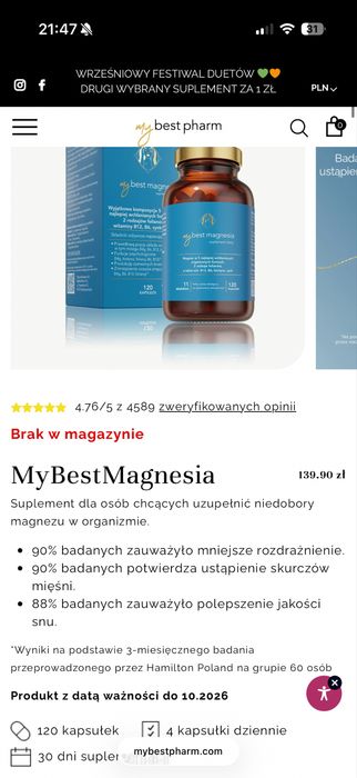 Zestaw suplemetów MyBest