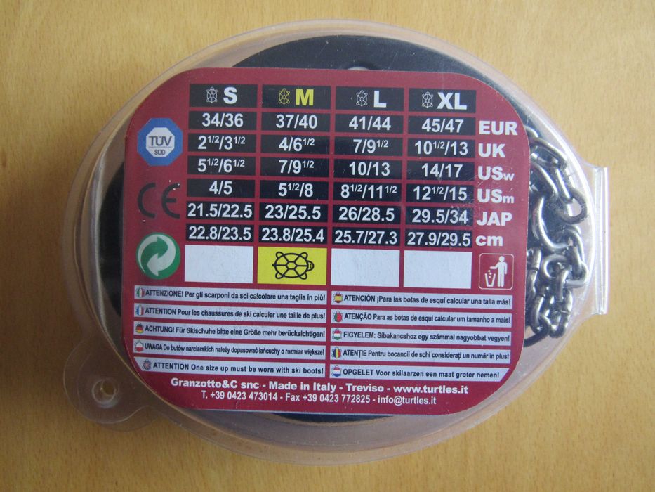 Grampos de protecção para botas de caminhada