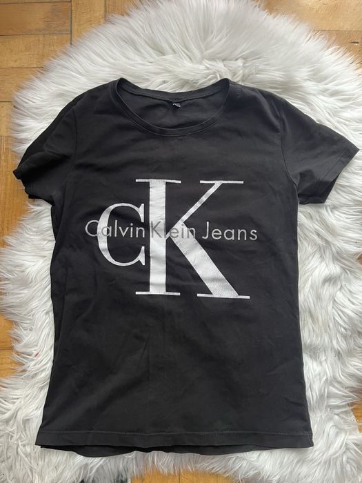 Czarna koszulka T -shirt Calvin Klein