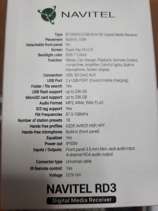 Navitel RD3 radio samochodowe