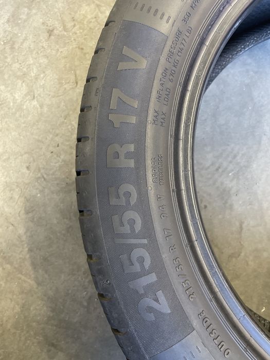 3x Opona Letnia 215/55 R17 Continental ContiEcoContact 5 BDB STAN!