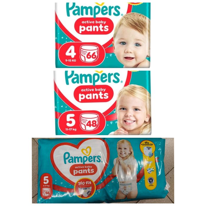 Підгузки-трусики Pampers Active Baby Pants розмір 4 розмір 5 6 розмір
