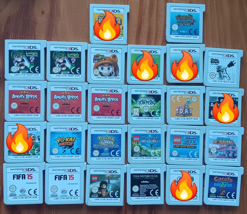 Vários jogos Nintendo 3DS