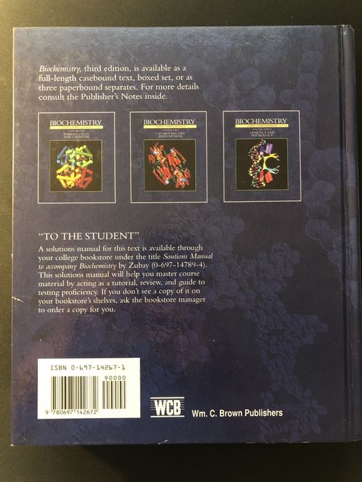 Biochemistry, George L. Zubay - Livro de Bioquímica