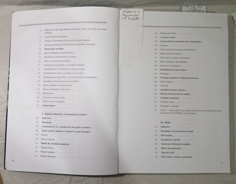 Segurança e higiene no trabalho