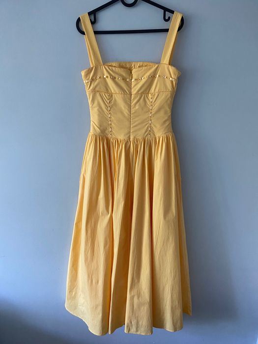 Sukienka House of cb Viven żółta rozmiar S gorsetowa