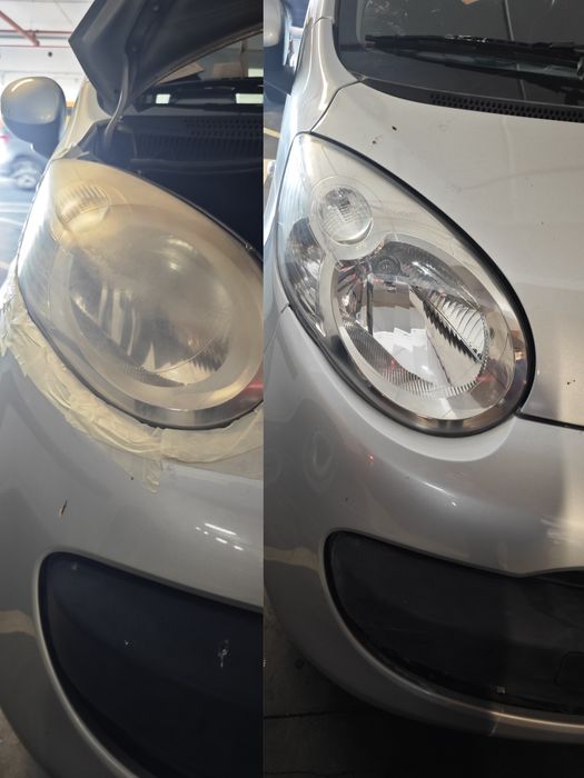 Recuperação das ópticas de farol
