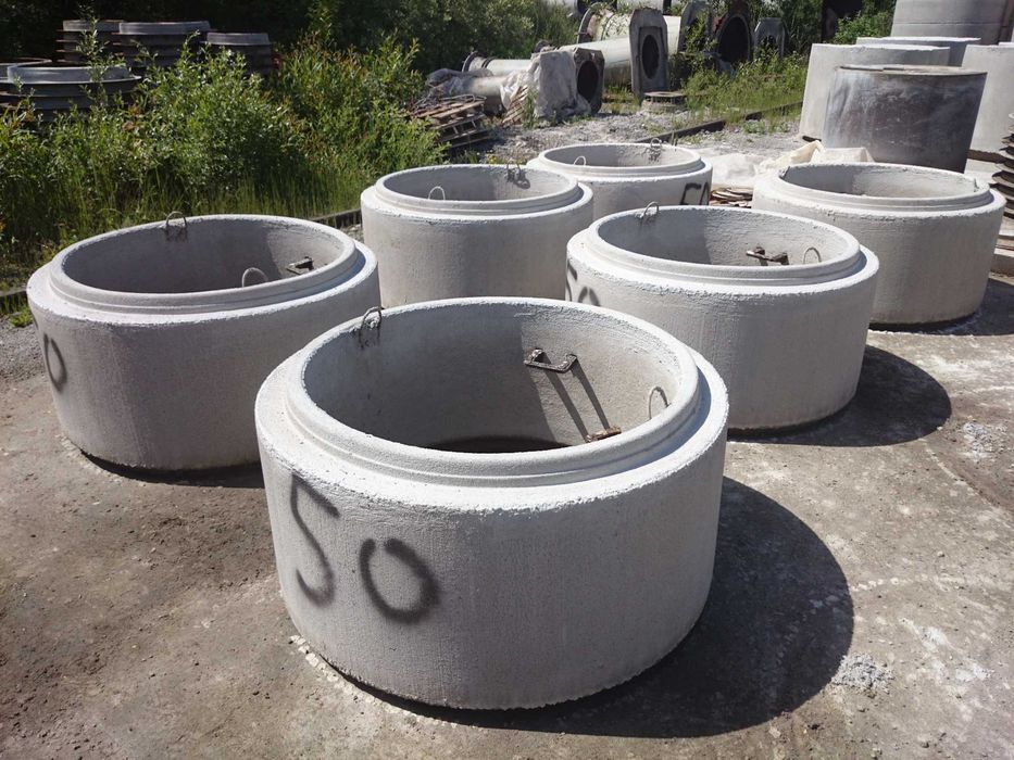 Kręgi betonowe fi 1000, krąg, studnia, zbiornik na deszczówkę, pokrywy