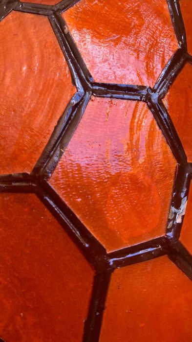 Candeeiro Madre Pérola Laranja - Gato Preto