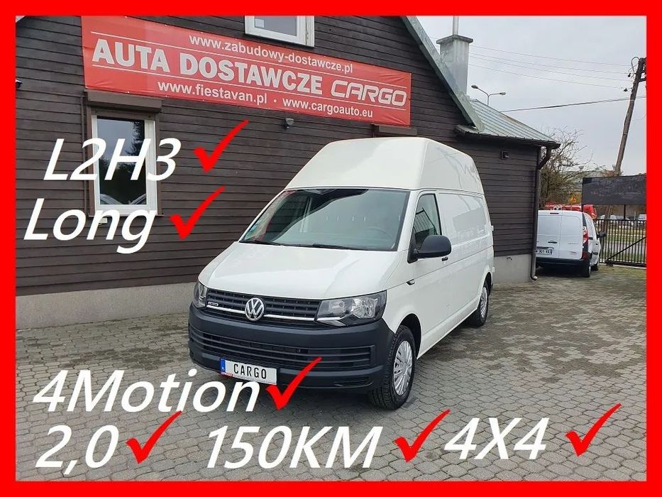 Volkswagen Transporter  2,0 150 KM! L2H3  L2H2 4x4 Klima Tempomat  4Motion Max Wysoki Long