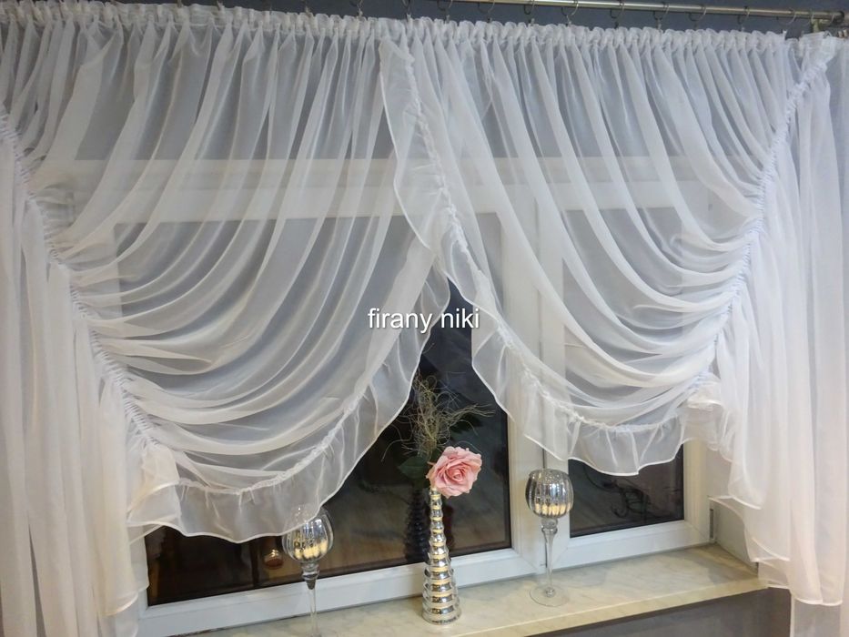 firana z falbanami 500x180