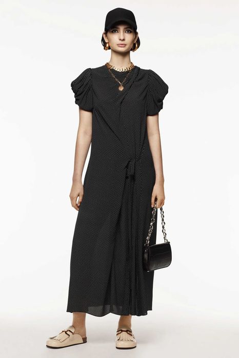 Платье в горошек Zara.  Тренд 2026. Оригинал