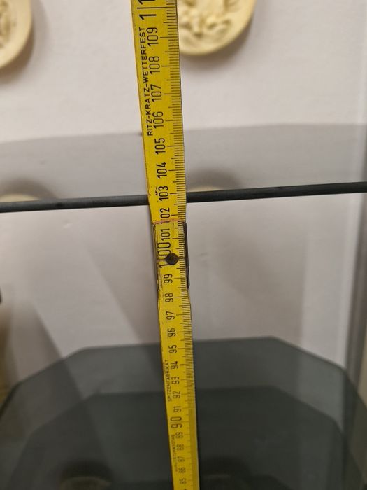 Szklany stolik RTV wysoki