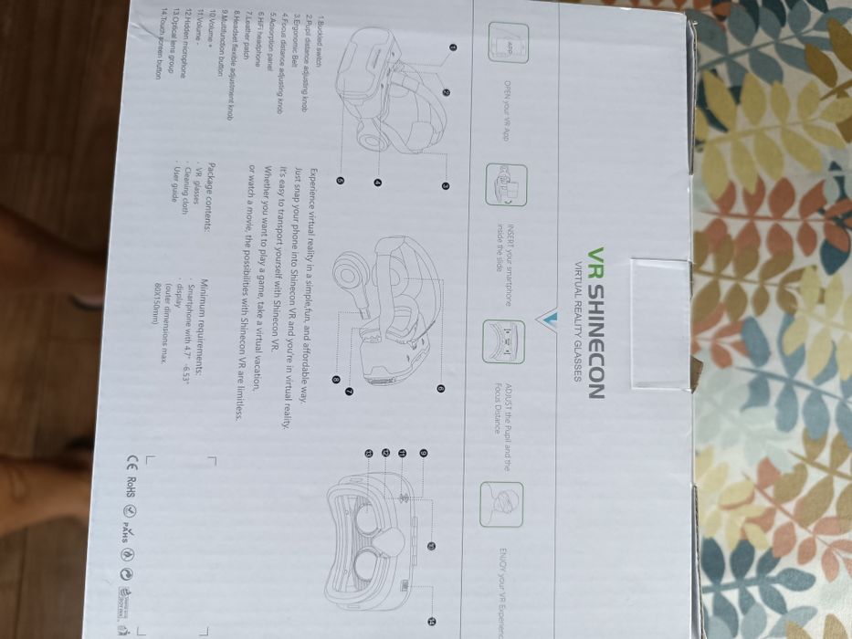 Óculos realidade virtual para telemóvel
