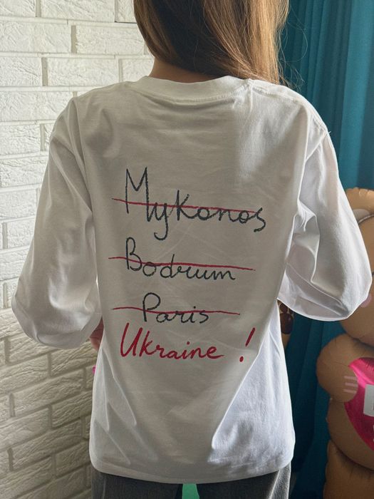 Лонгслів з авторським принтом «Ukraine»