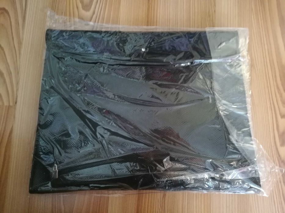 Teczka aktówka skóra Wojewodzic czarna skórzana Swarovski