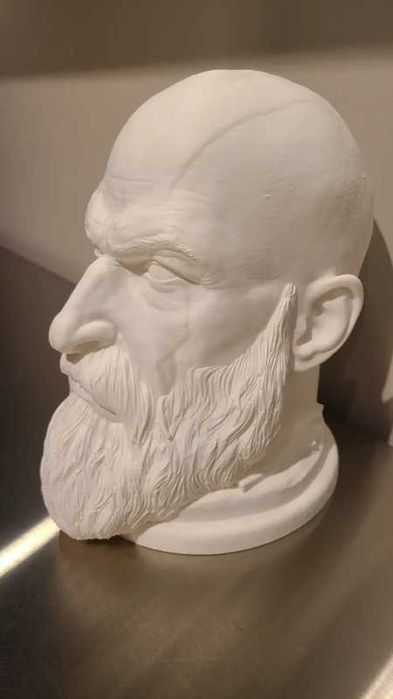 suporte para headphones da cabeça do Kratos God Of War