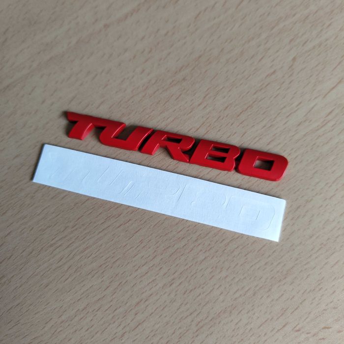 Adesivo Autocolante TURBO em liga de metal