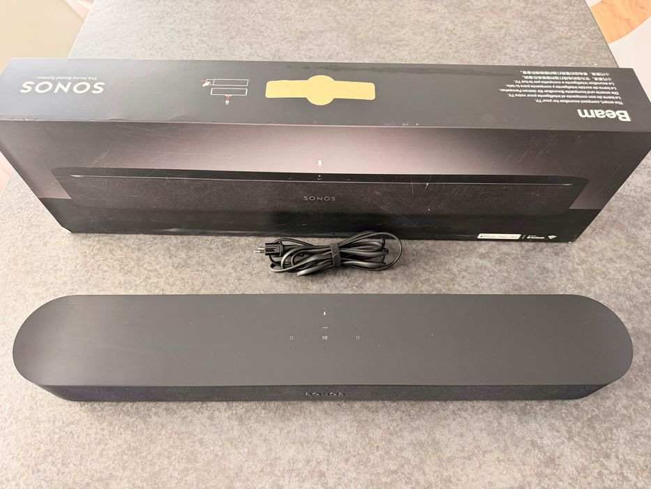 Soundbar Inteligente Sonos Beam Gen 1 Preta (Completa na Caixa - Como Nova)