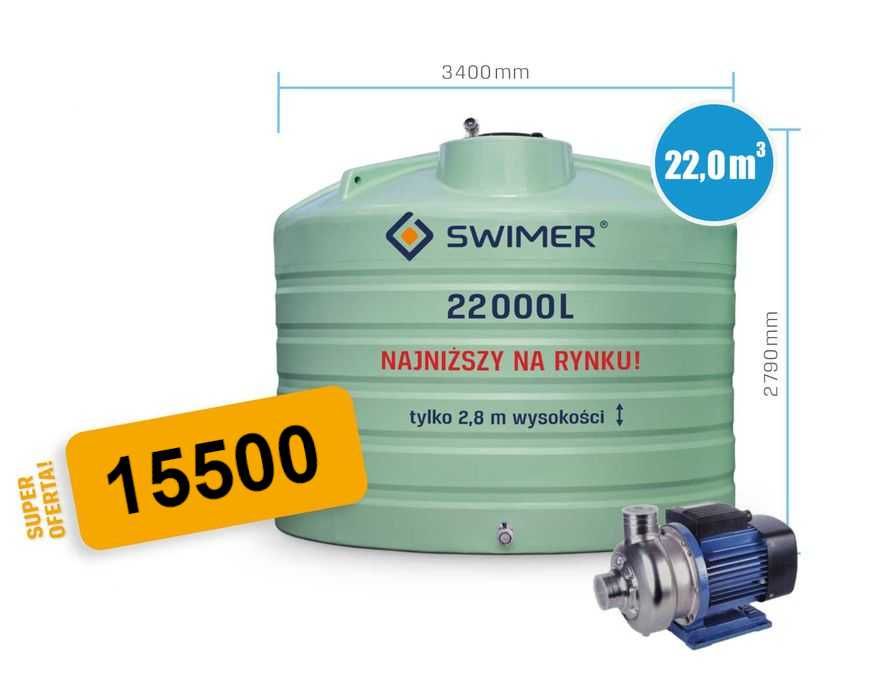 Zbiornik do nawozów płynnych na nawozy RSM 22000L z pompą zewnętrzną