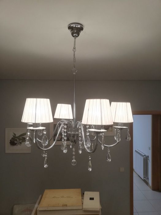 Lustre de aco inoxidavel