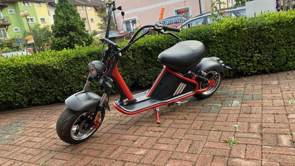 Chopper elektryczy skuter hulajnoga szerokie kola nowa wyprzedaz hit