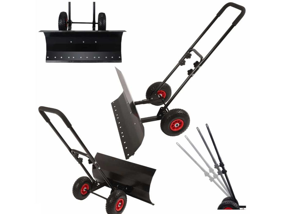 Łopata do Śniegu Pług Odśnieżarka Na Kółkach 75cm STALOWA |NOWA|