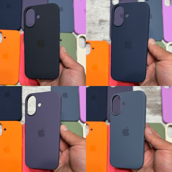 Iphone 17 чехол люкс с MagSafe + animation чехол для айфон 17 люкс качества силикон с магсейф и анимацией микрофибра по всем граням silicon case 17