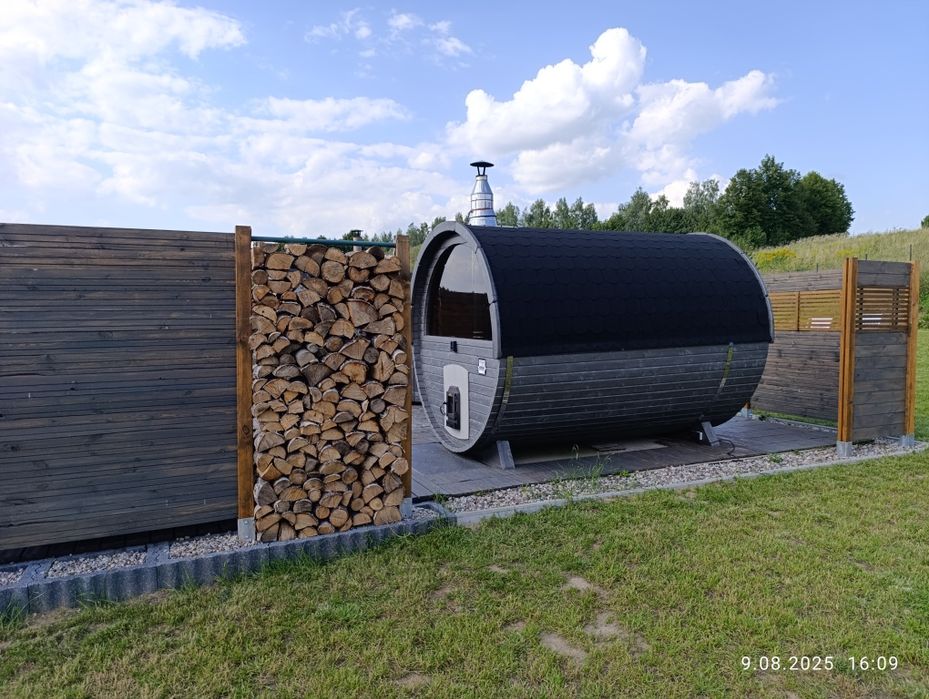 Komfortowy Domek 1 nad jeziorem Dadaj przy plaży z prywatnym pomostem