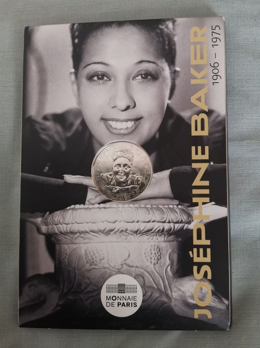 Moeda 10€ prata Joséphine Baker