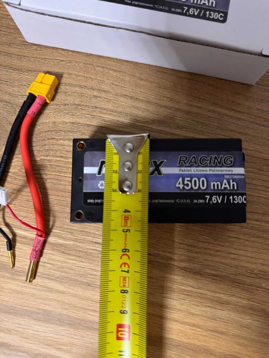 Pakiet LiHV Redox Racing 4500mAh 7.6V 2S 130C Hardcase - Jak NOWY!