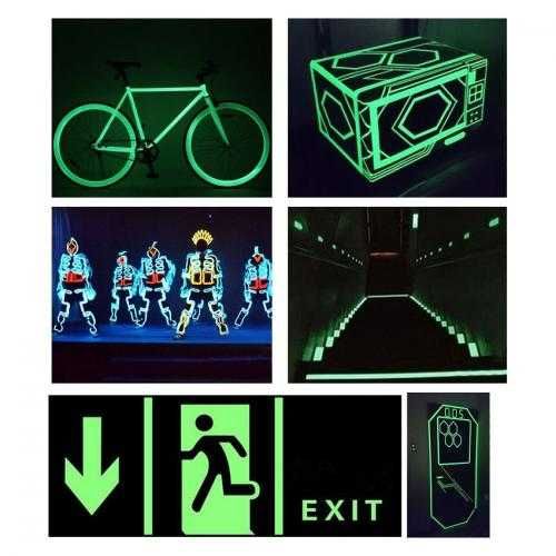 Флуоресцентная самоклеющаяся лента!  Светящийся скотч в темноте