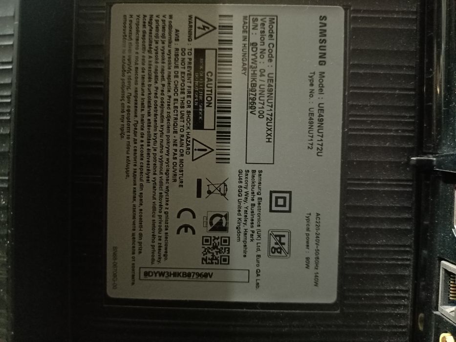 Samsung TV '49 на запчастини