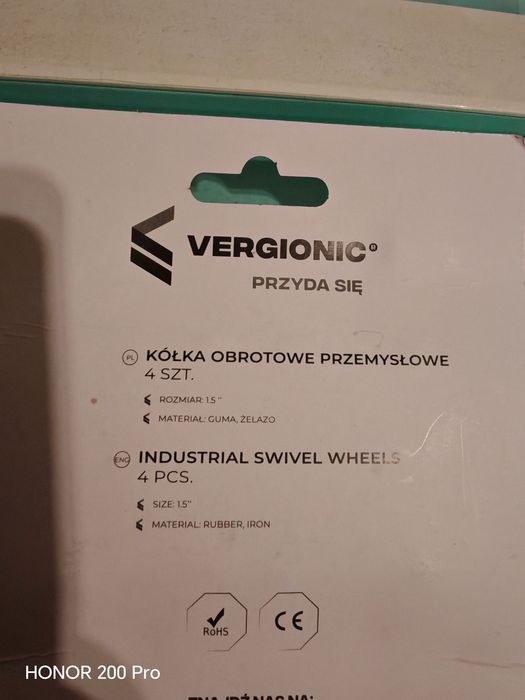 Kolka obrotowe przemyslowe 1,5". 4 szt.