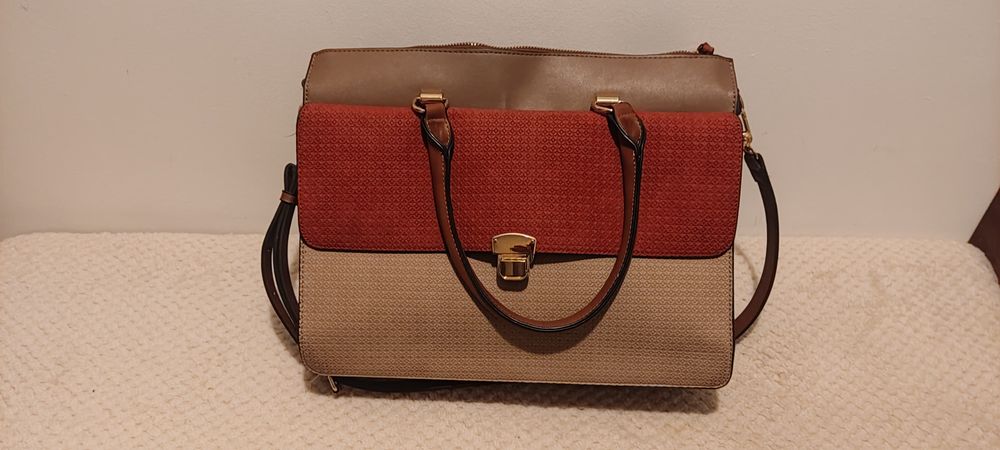 Carteira beje e terracota - Parfois