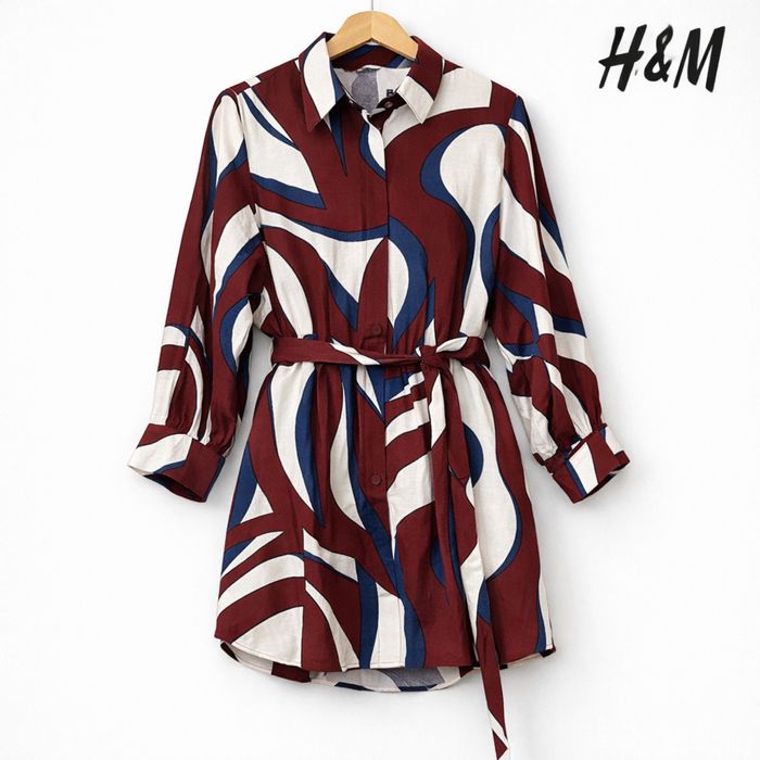 Сукня-сорочка H&M з поясом — стильна, трендова, ідеальний стан