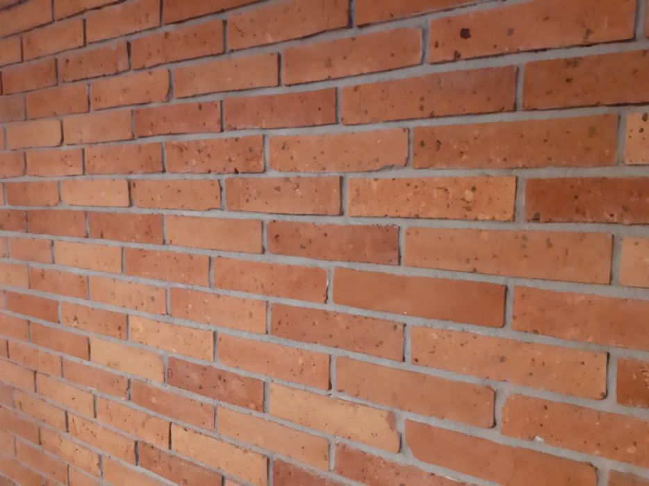 Cegła na ścianę, płytka Modern, cięta cegła, retro, stara cegła.